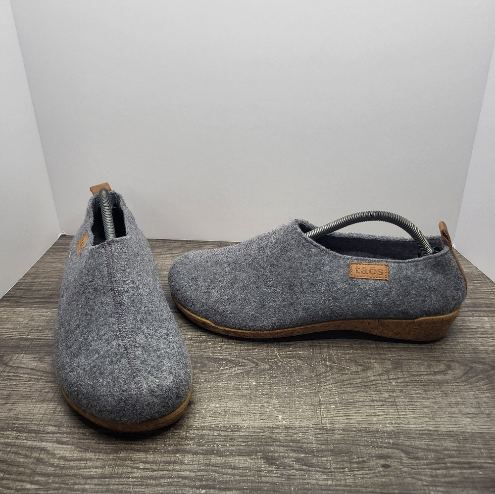 TAOS Wonderwool Clogs Size EU 43 /Men’s Size 10 US Gray Slippers Wool